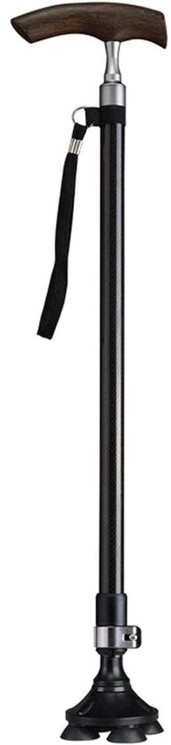 Wandelstok - Loopstok - Ondersteuning bij lopen - Ergonomisch handvat - 62-96cm verstelbaar - Zilver