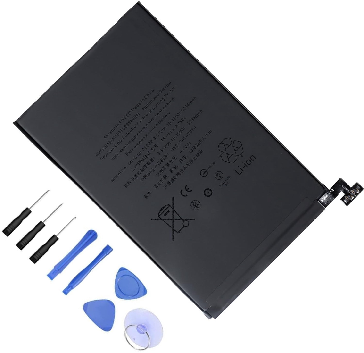 Vervangende Batterij voor iPad Mini 6e Generatie 3.81V 5034mAh