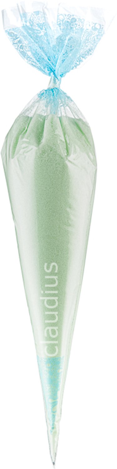 Claudius Scrubzout Eucalyptus - 500 gram in puntzak blauw - set van 6 stuks - Hydraterende Lichaamsscrub - Body Scrub