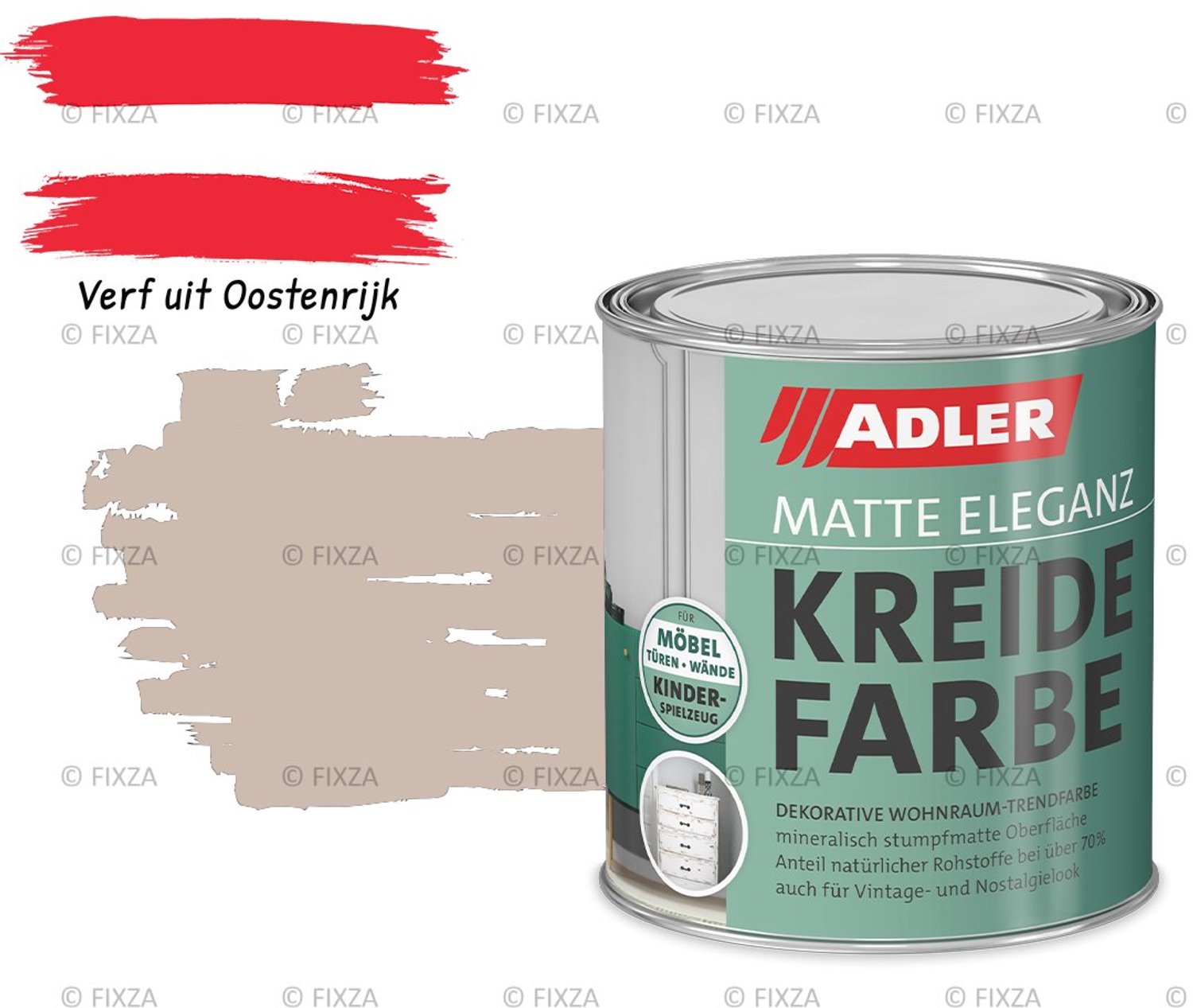 ADLER Vivido Krijtverf – Bergopwaarts – Duurzame matte verf voor hout, meubels, deuren, metaal en kunststof – 375 ml
