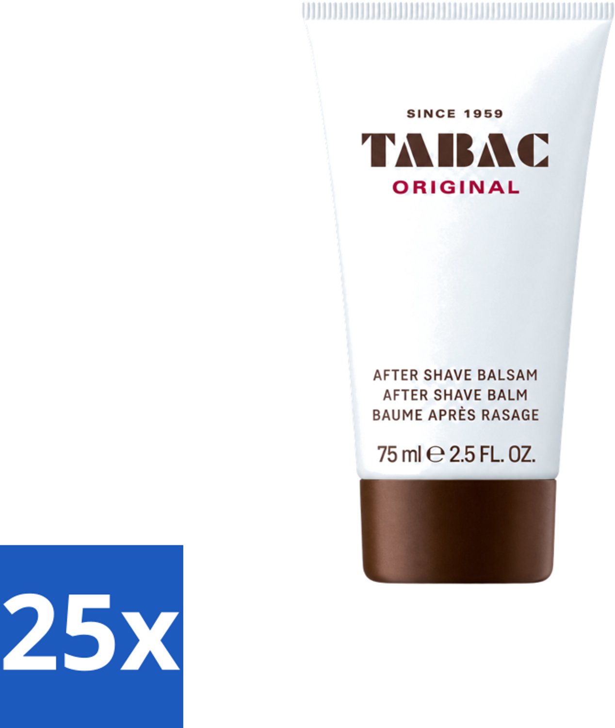 25 x Tabac Original Men - Aftershave Balsem - Verzachtend - 75 ml - Voordeelverpakking - 25 stuks