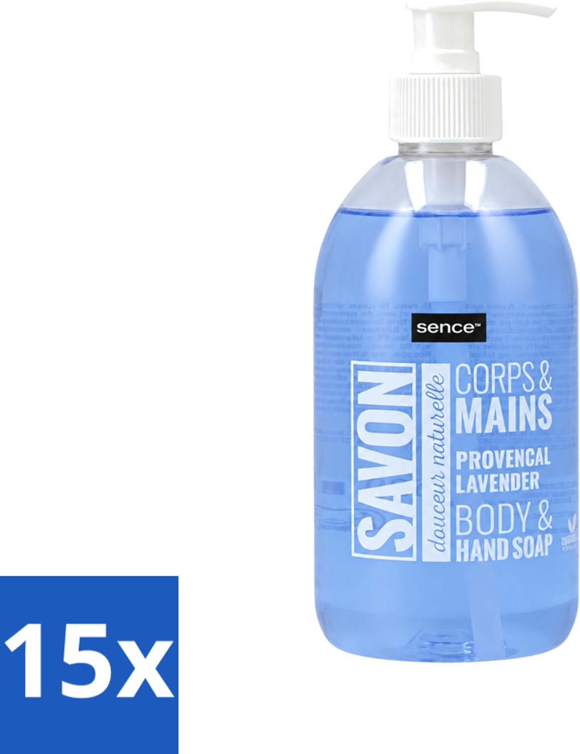 15 x Sence - Provencal Lavendel - Handzeep - Savon - 500 ml - Voordeelverpakking - 15 stuks