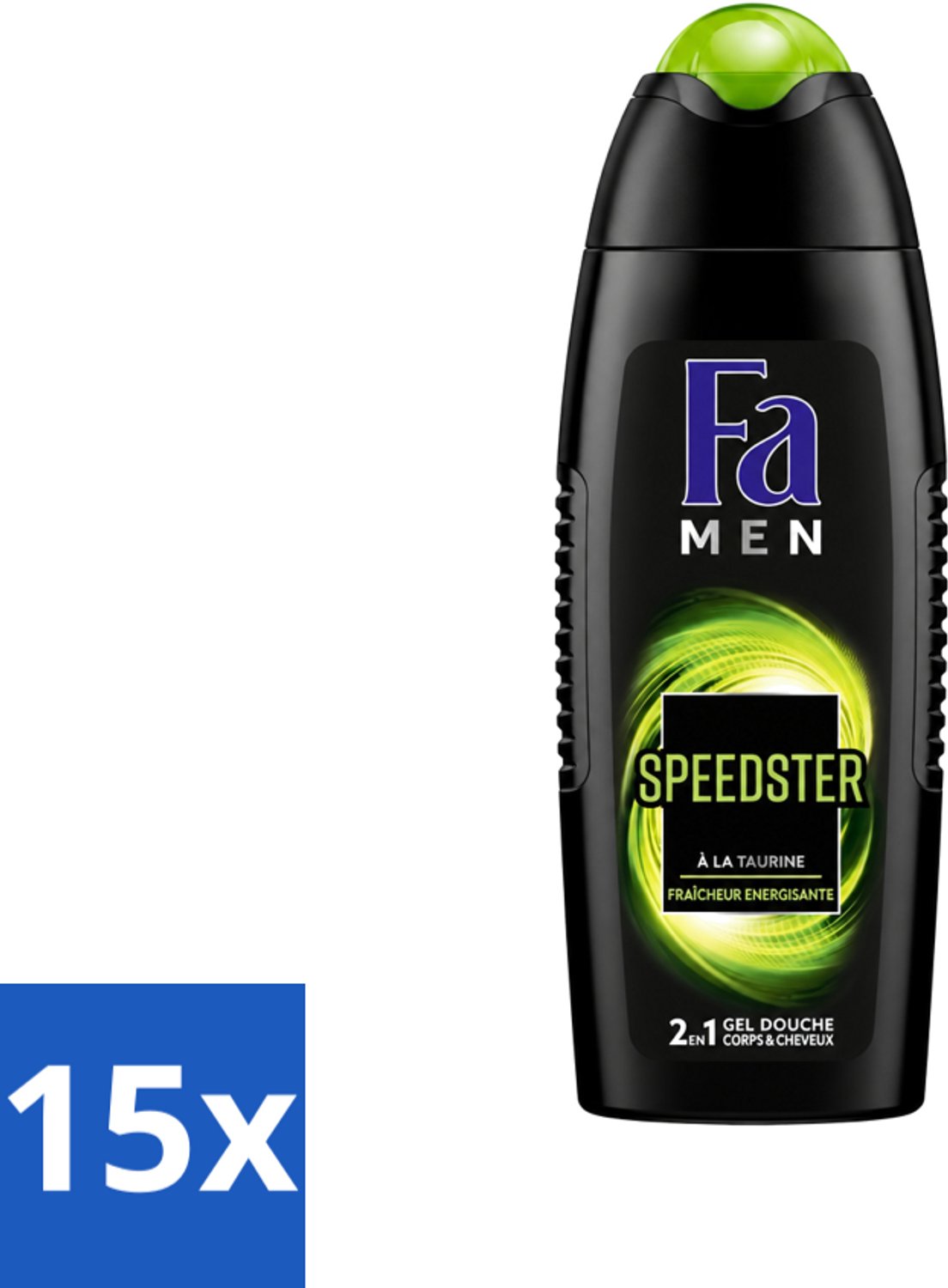 15 x Fa Men - Douchegel - Speedster - Verfrissend & Energiek - Langdurig - 250 ml - Voordeelverpakking - 15 stuks