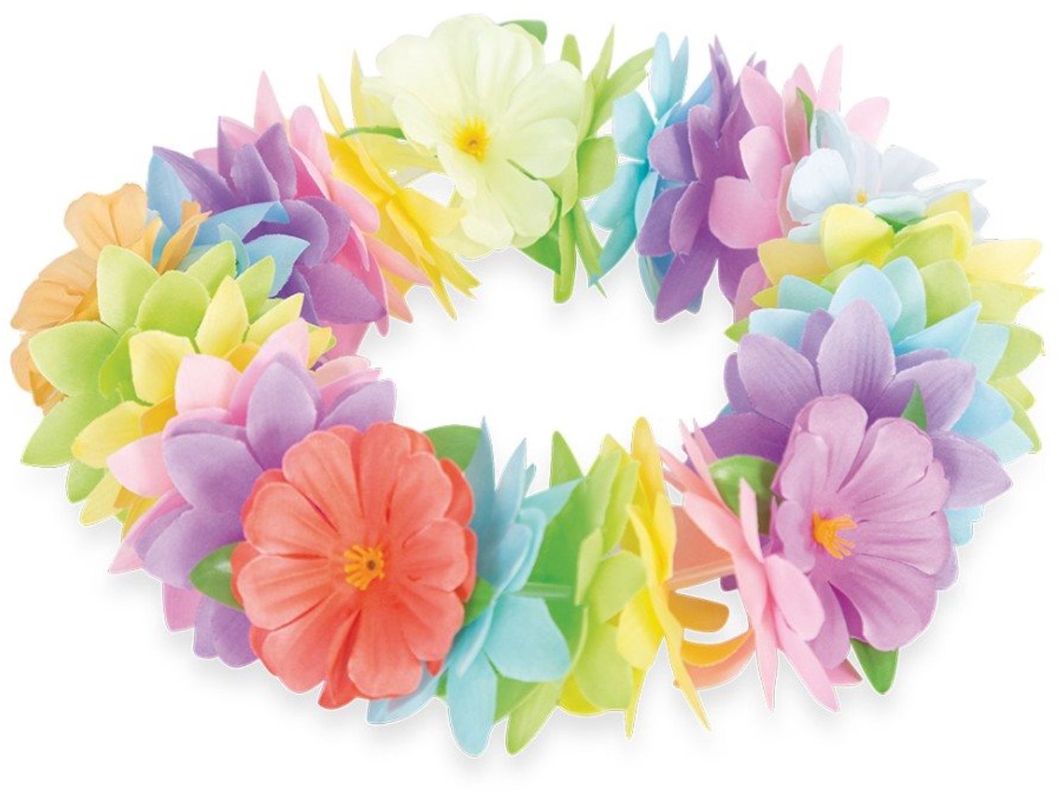 Haarband bloemen pastel - tropical hawaii party