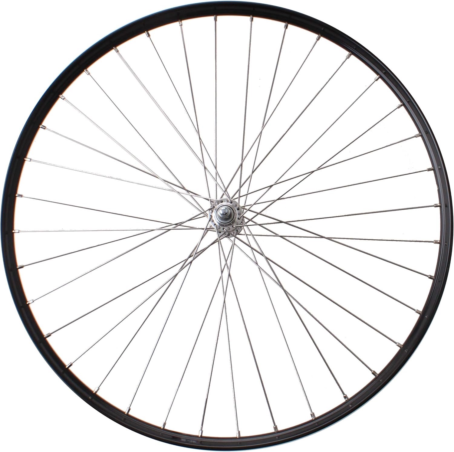 Voorwiel 28 inch (24-622) aluminium zwart