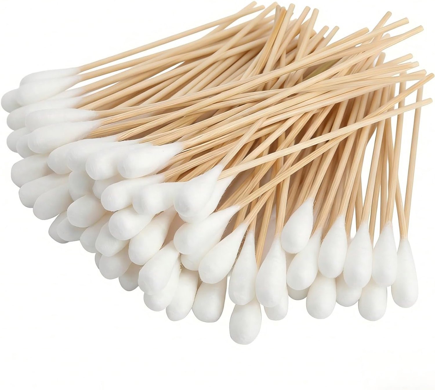 200 stuks lange wattenstaafjes, 15 cm schoonmaakstaafjes voor het reinigen van camera's, toetsenborden, make-up en - Homevero