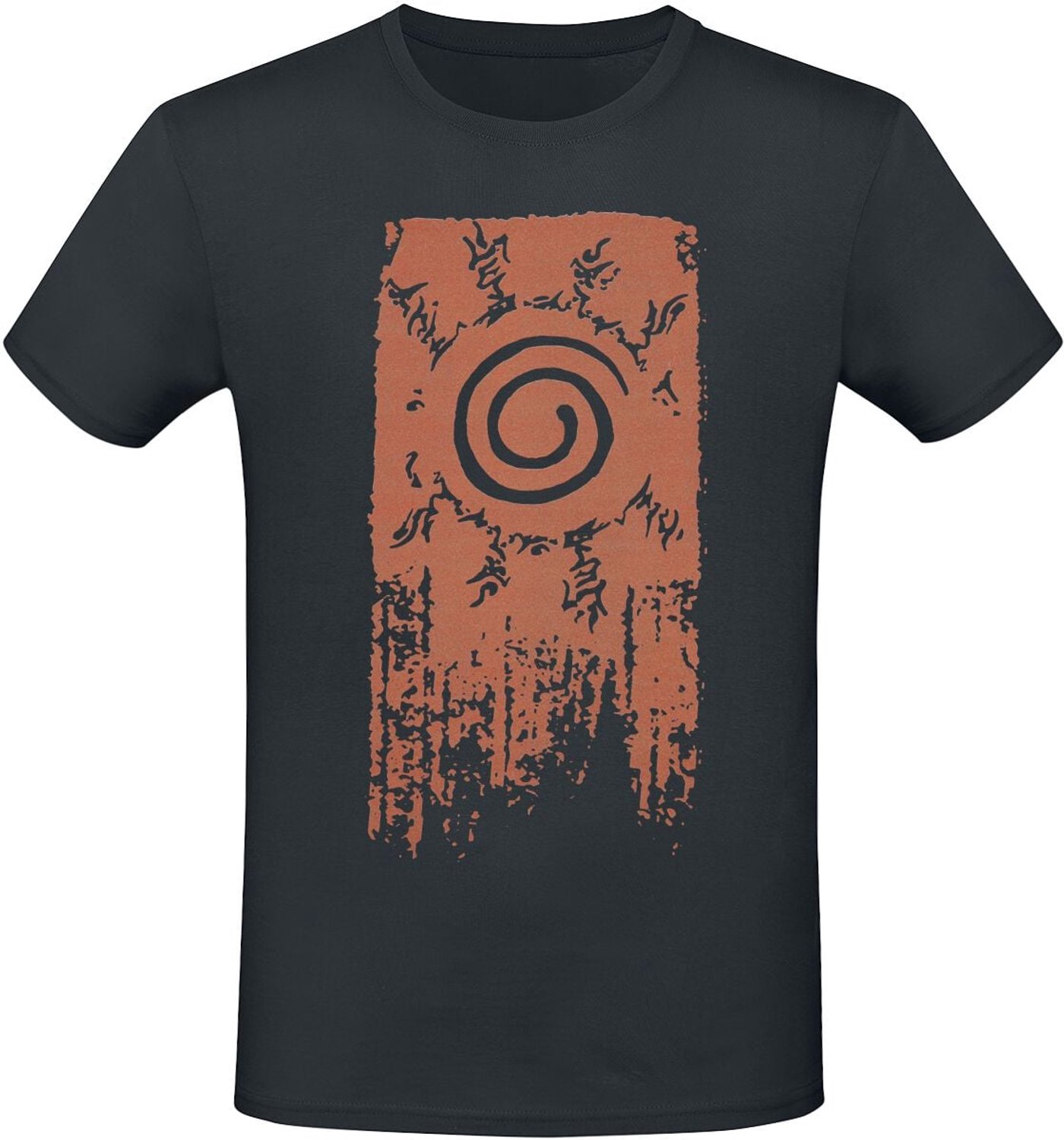 Naruto Shippuden - Konoha Symbol Heren T-shirt - zwart - XXL