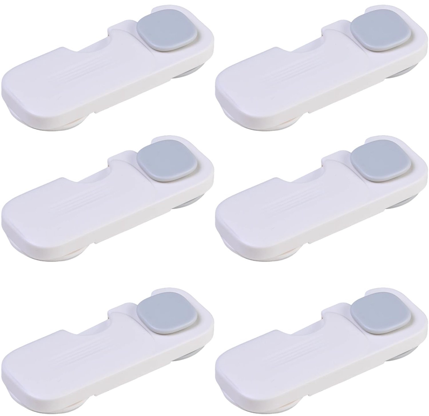 6 Stuks Zelfklevende Deurstoppers voor Kasten en Deuren