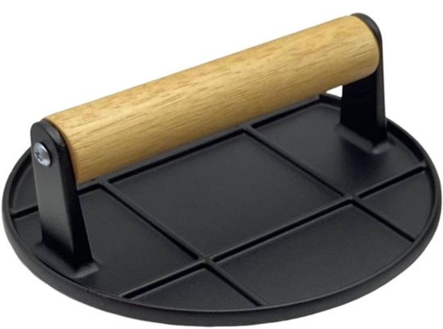 Burgerpers - Vleespers - Hamburgers bereiden - Gietijzeren grill - 165 cm - Zwart