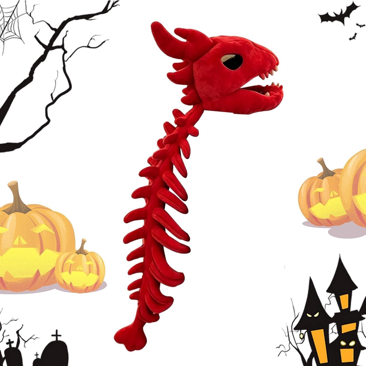 Skelet Kostuum Realistische Halloween Met Hoofd En Wervelkolom