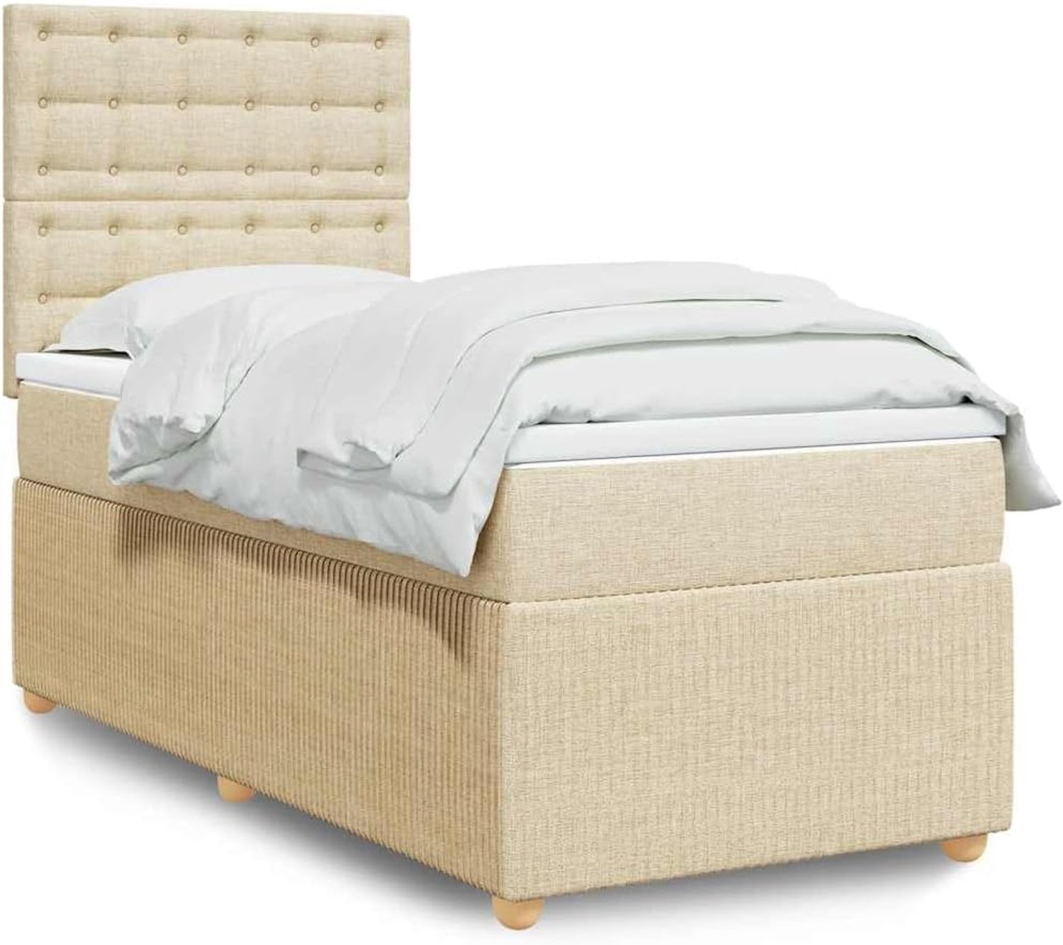 Pocketveringmatras Boxspringbed Crème 90x190 cm