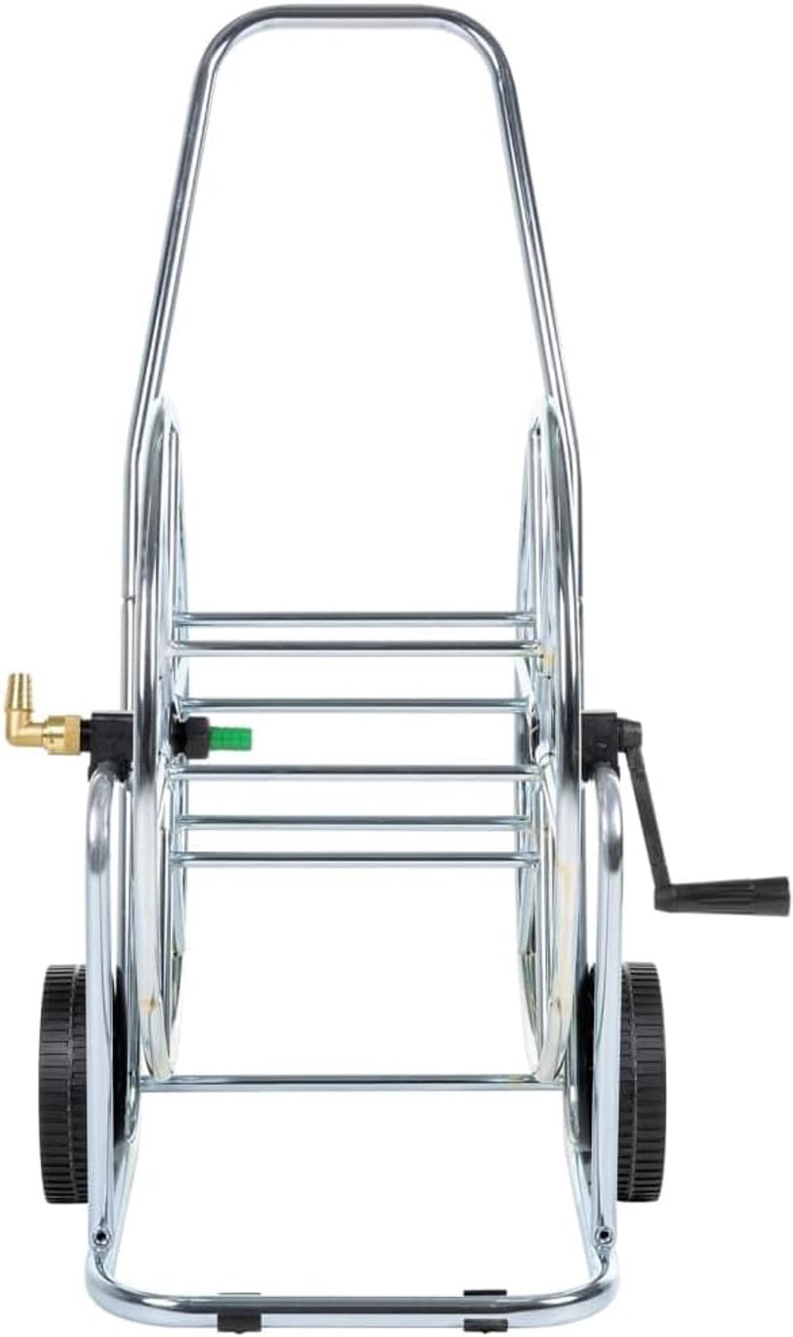 Slangwagen voor 80 m 3/4 inch tuinslang van verzinkt staal, slanghaspel met wielen voor tuin, knikvrije irrigatie, stabiel en duurzaam — afbeelding 3