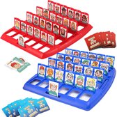 96 Stuks Wie is het Fun Bordspel Wie ben ik Klassiek bordspel Speelgoedspel voor kinderen voor familie- en feestplezier (kleur)