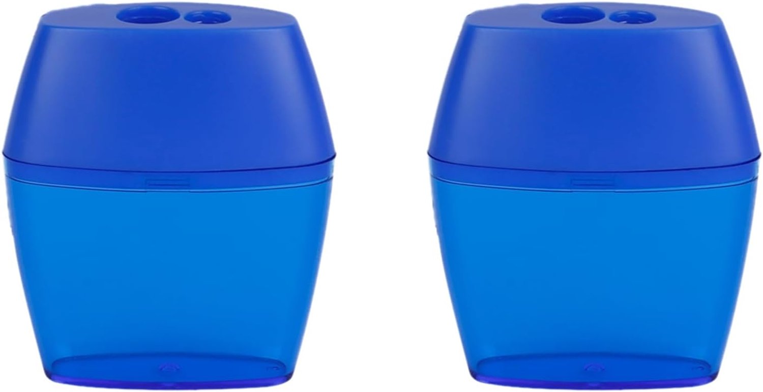 Eagle Potloodslijper 2-Gats Blauw - Set van 2