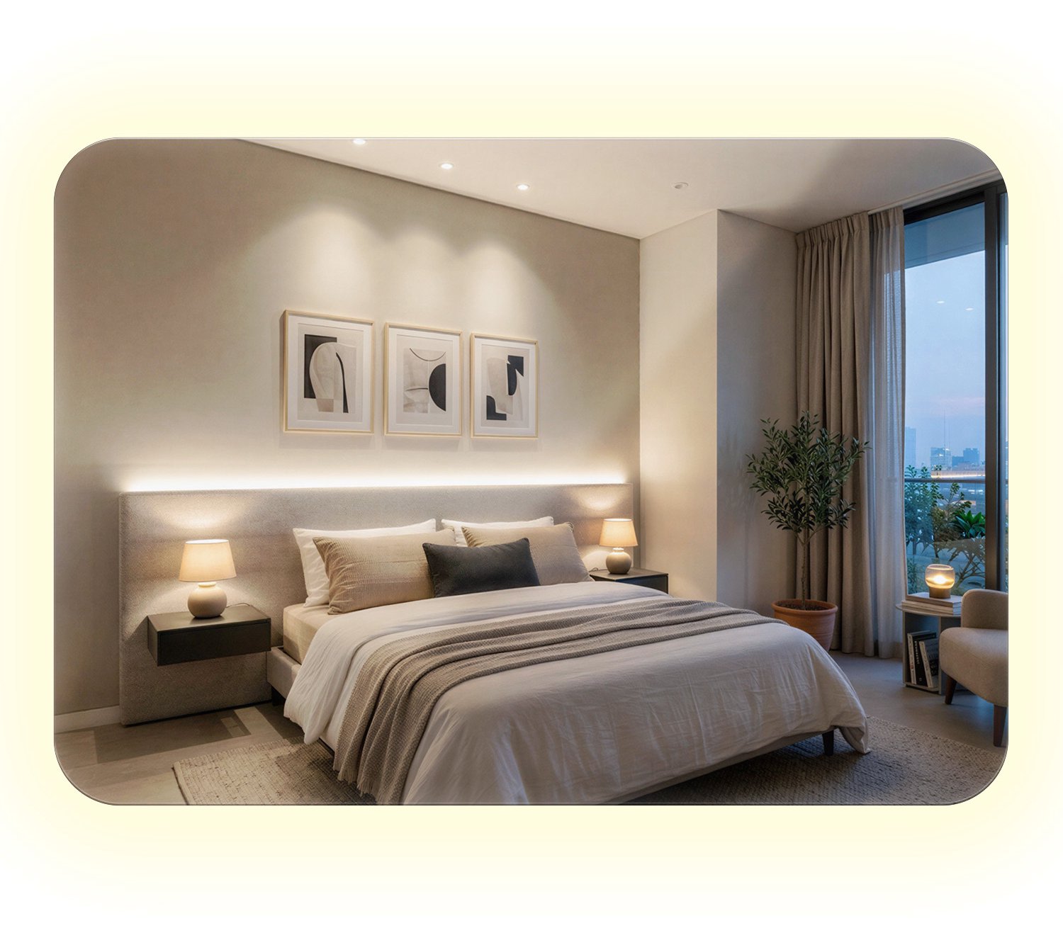 WallMuralia Rechthoekige wandspiegel met afgeronde hoeken - 70x100 cm - Neutraal LED licht - Badkamerspiegel met verlichting - Decoratieve Spiegel - Toiletspiegel Met Licht Neutraal licht