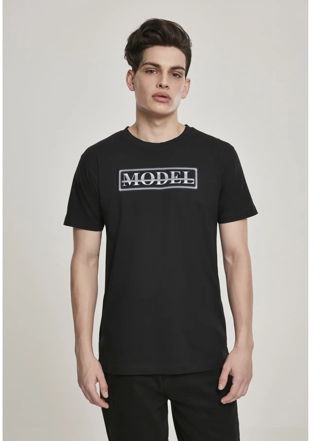 T-shirt Mister Tee model Zwart