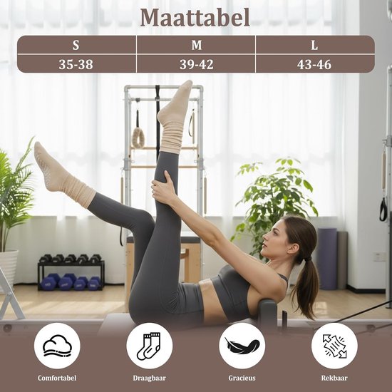 Dames Sokken voor Yoga met Antislip: Lange Katoenen Sportsokken voor Pilates, Dans en Thuisgebruik - 3 Paar voor Training en Revalidatie van Under Armour — afbeelding 5