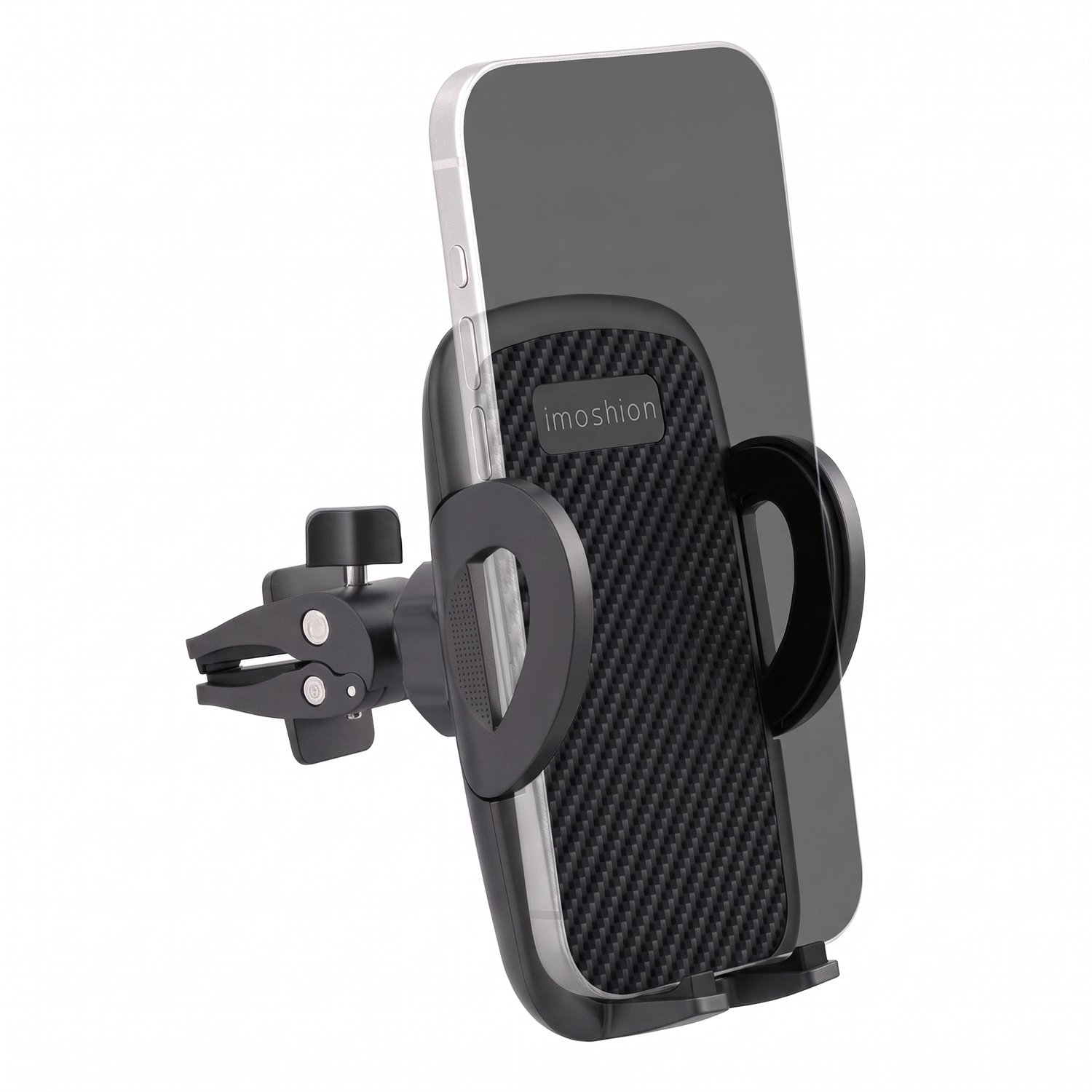imoshion Telefoonhouder Auto Ventilatie rooster - Verstelbaar en 360° Draaibaar - GSM Houder - Universeel - Carbon Auto Accessories