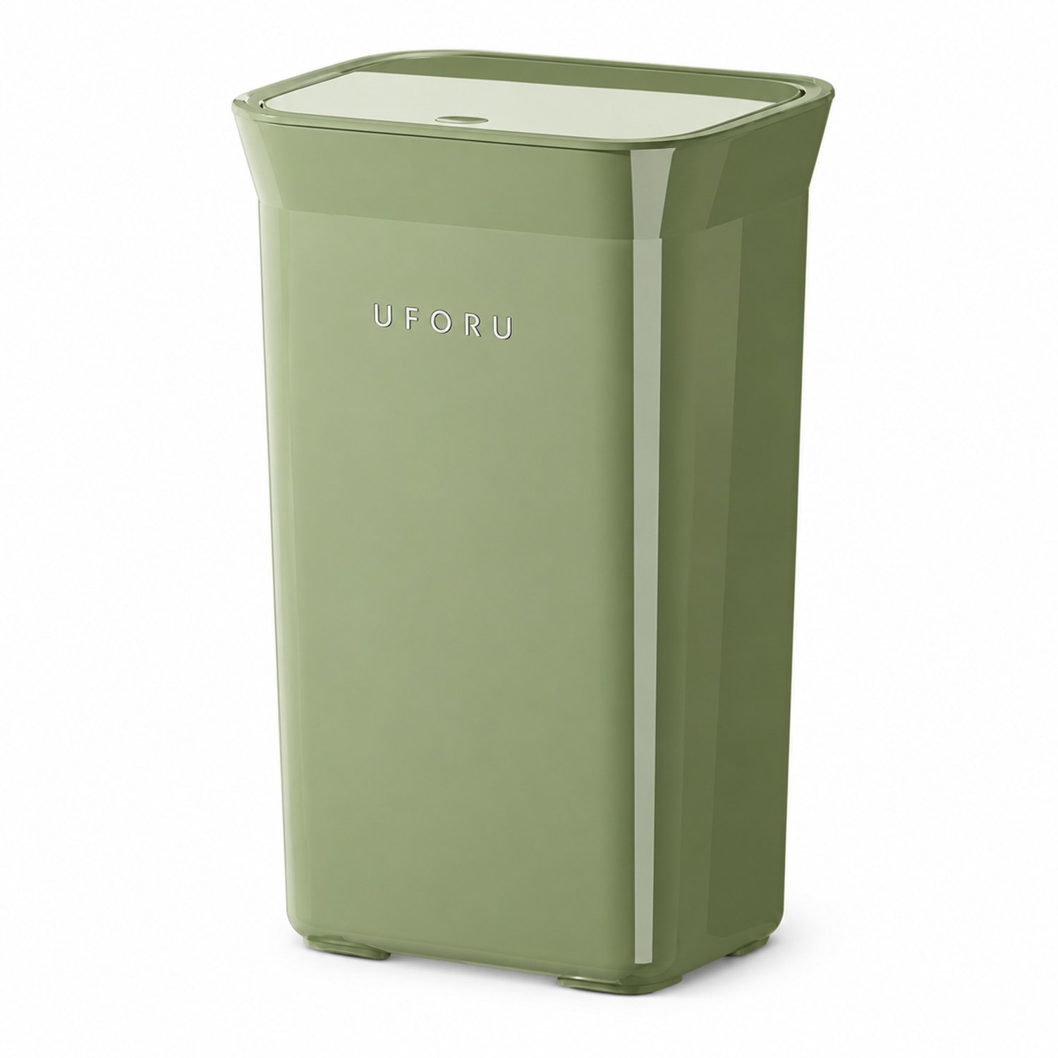 Groene keukenprullenbak 35 L met deksel, zonder wielen, 1 stuk