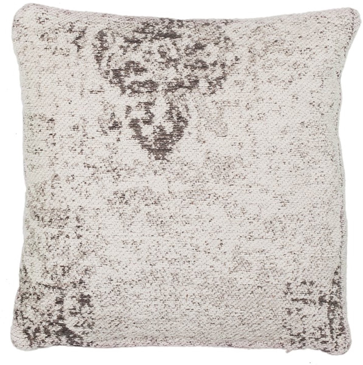 Padiro sierkussen 45 x 45 cm - antraciet - katoen - gemêleerde vintage-look