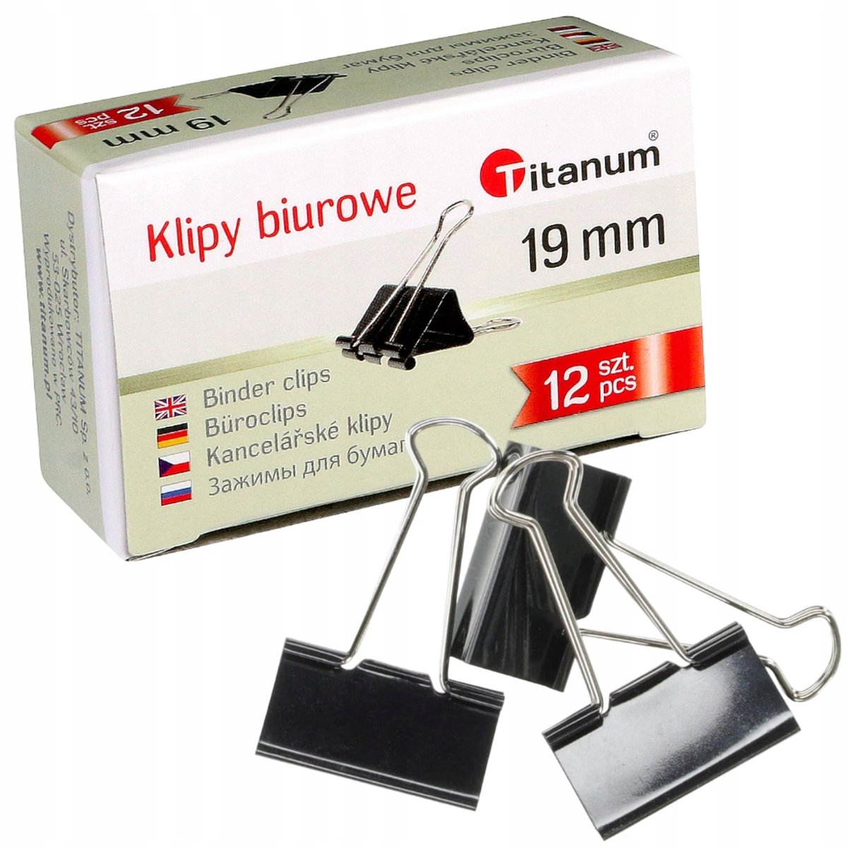 Zwarte Klem 19 mm - 12 st