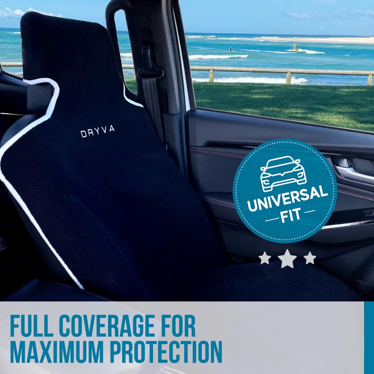 Dryva Seat - Premium microvezel handdoek autostoelhoes - waterdicht en zweetbestendig - ShopVlot