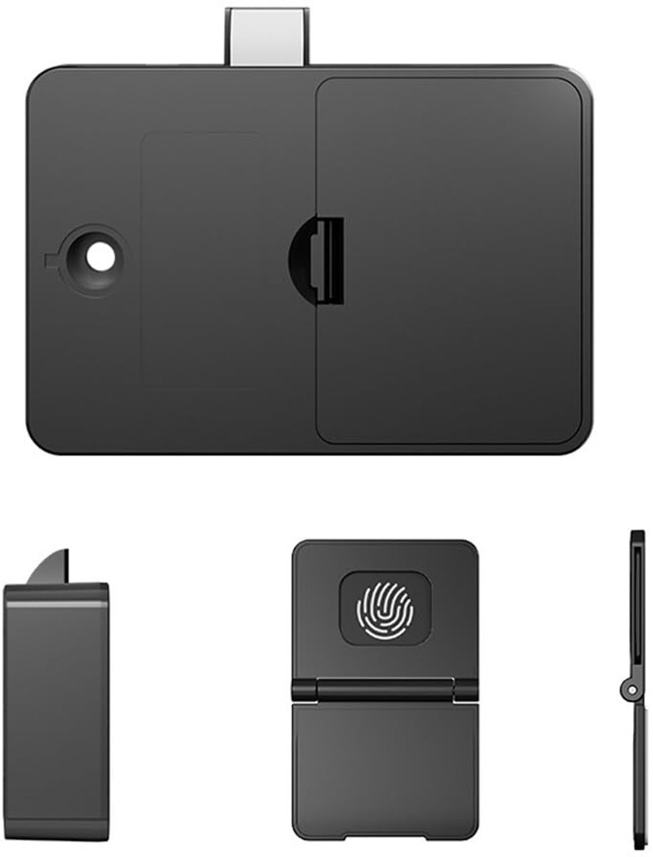Ubric Cabinet Lock Smart NFC Electronic Locks Keyless No Drill Card Lock met sensor voor houten kast lade gemakkelijk - ShopVlot