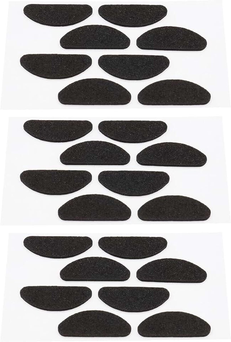 Dailygoods- Neuskussens 100 Paar - Zachte Spons - Antislip - Zelfklevend - 1 mm Dikte - 19x8 mm - Comfortabel en Stabiliserend - Brilpads