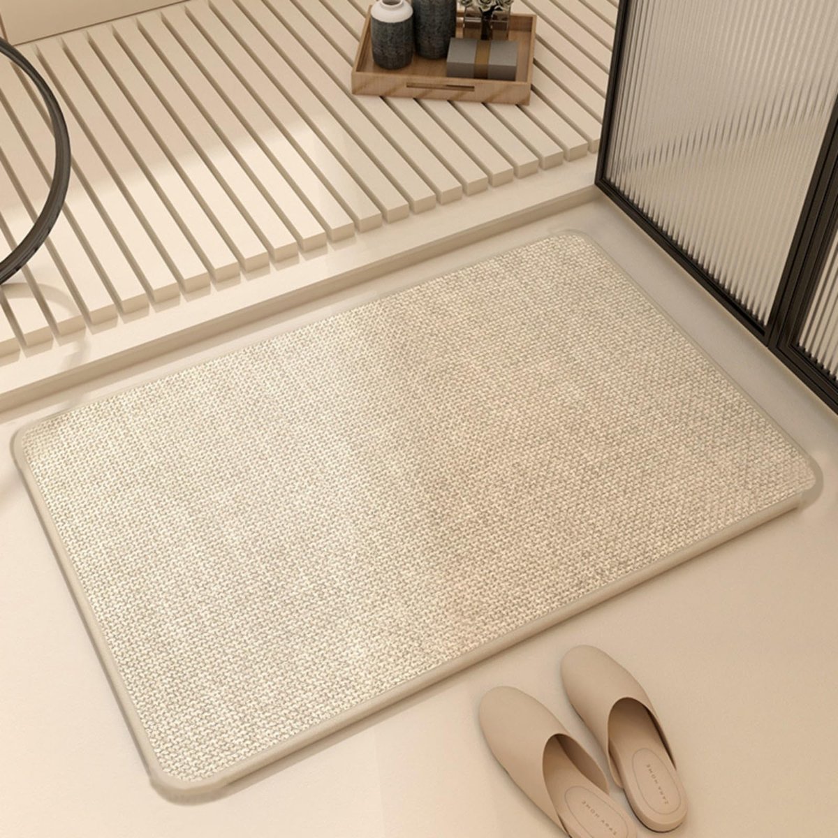 Absorberende badmat, antislip, schimmelbestendig, 45 x 70 cm, sneldrogende magische badmat, voor badkuip, slaapkamer - ShopVlot