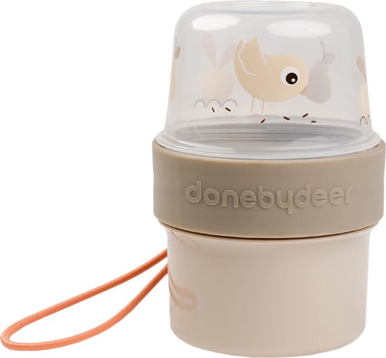Done By Deer Birdee 2-Way Snackbox - Small - Sand van Done by Deer — afbeelding 4