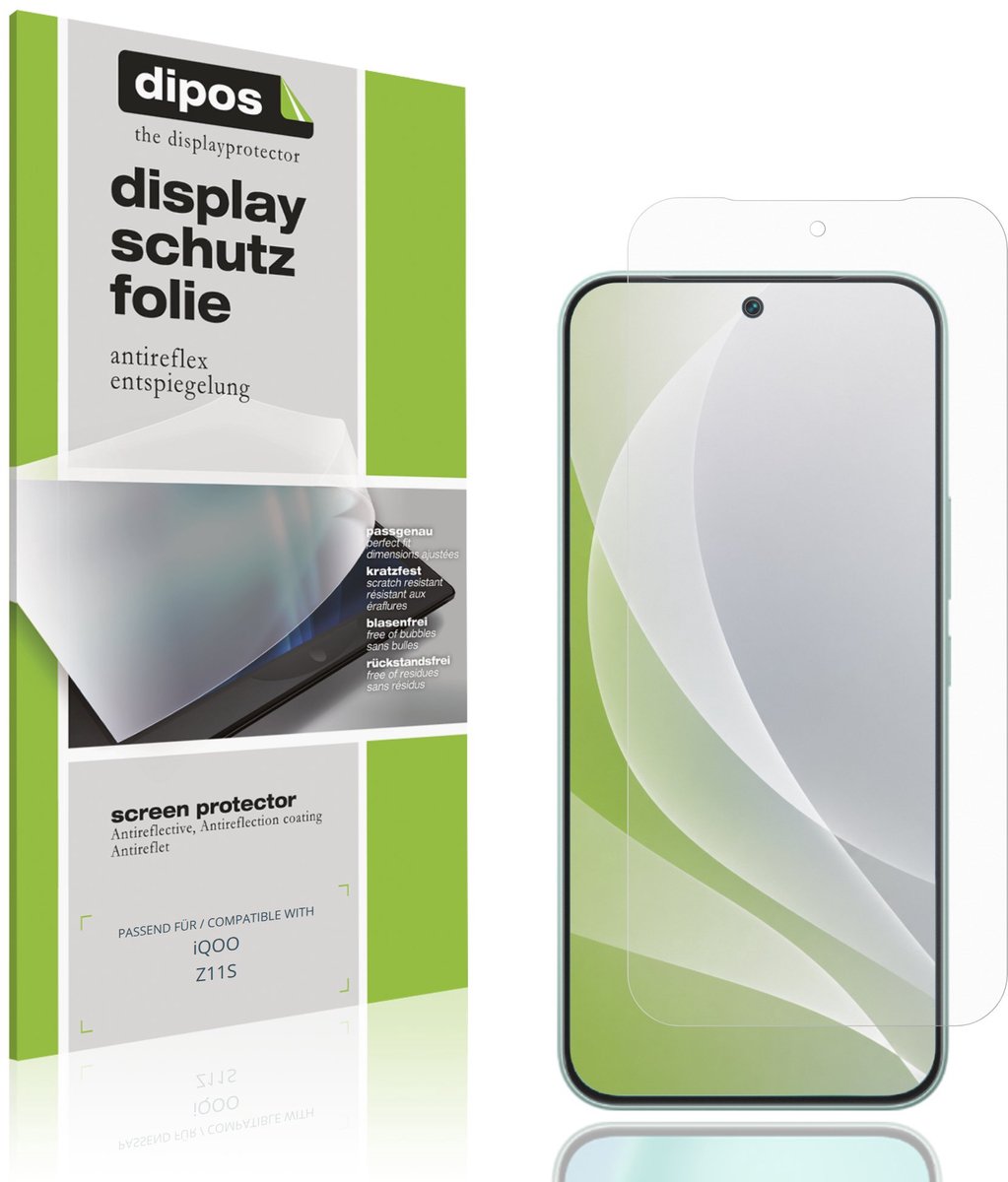 dipos – 4x Matte Beschermfolie geschikt voor iQOO Z11S | Krasbestendige & antireflecterende Screenprotector Ultra-Thin