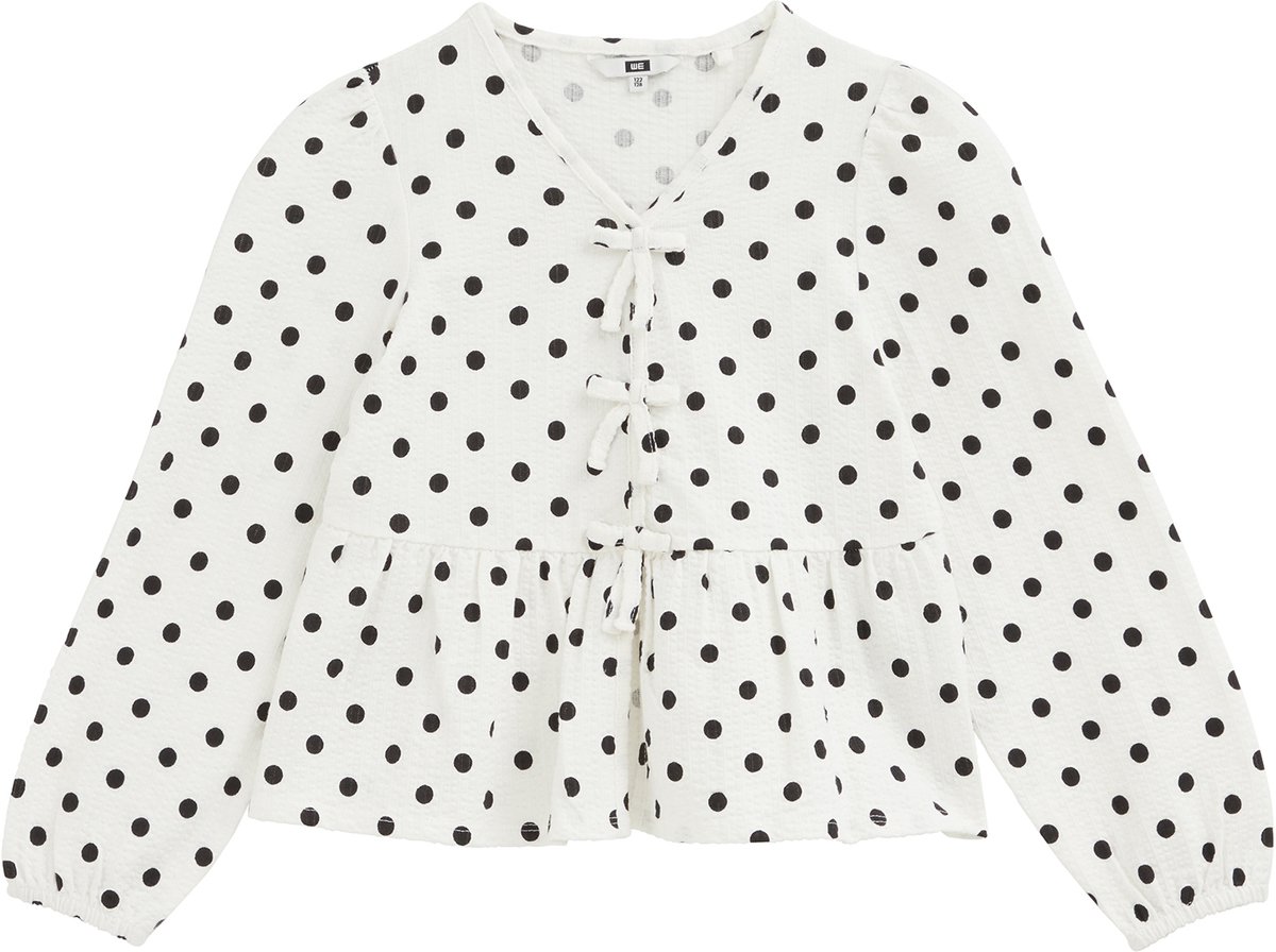 WE Fashion Meisjes blouse met stippenprint