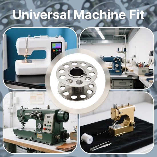 Dailygoods- Spoelen Set van 36 - Universele Metalen Spoelen - Naaimachine-accessoires - Opbergdoos - Compatibel met Standaard Naaimachines - Ideale Maten — afbeelding 2