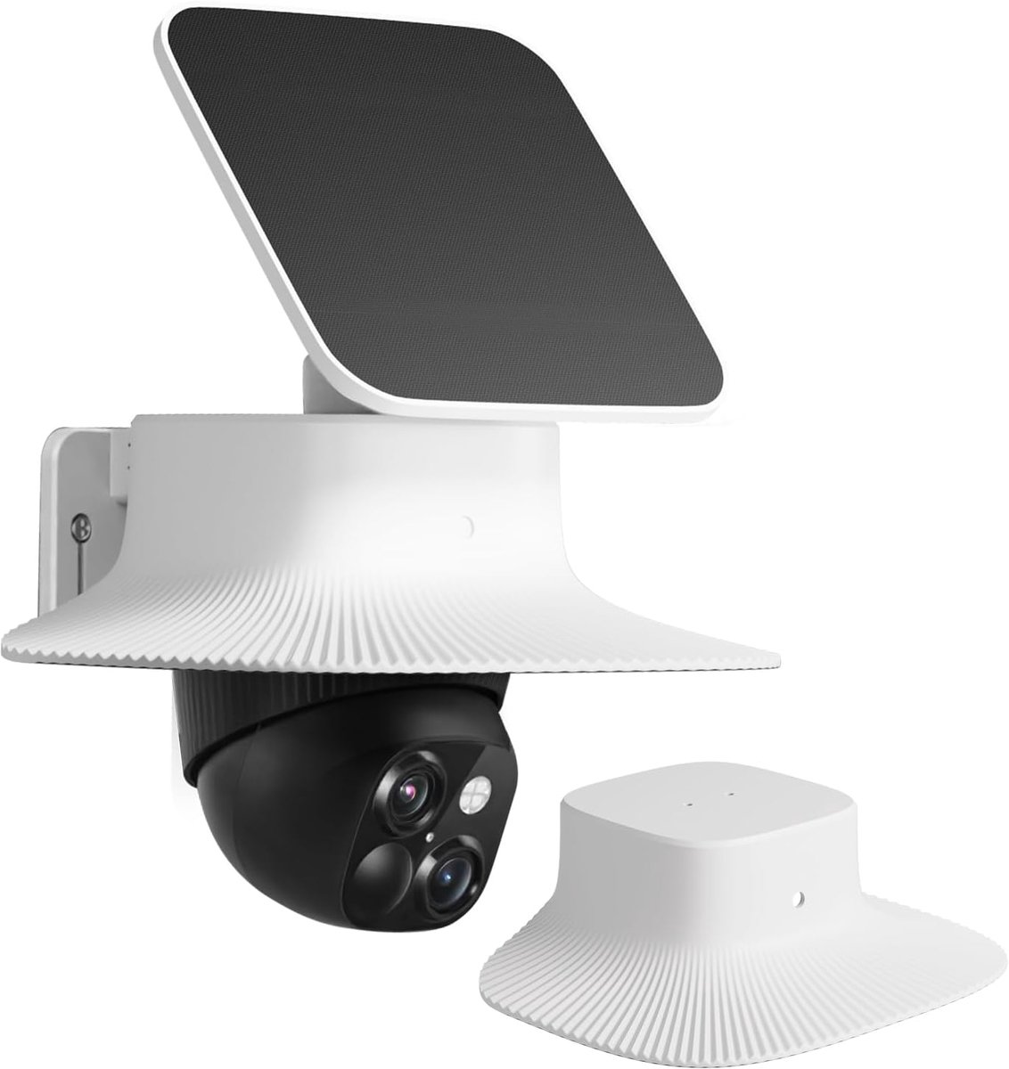 Regenhoes voor Eufy SoloCam S340, outdoor camera, zonwering en weerbescherming, uv- en stofbescherming, precies passende behuizingsaccessoires, geen gereedschap nodig, alleen compatibel met SoloCam