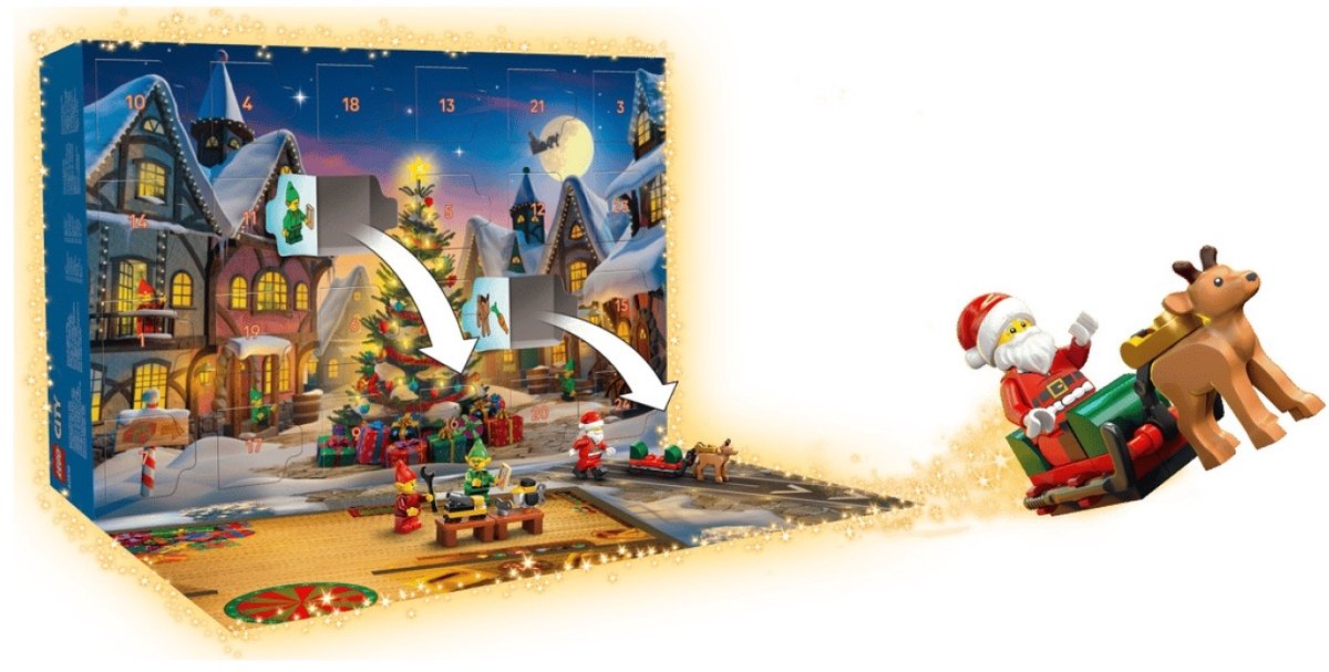 LEGO City Adventskalender 2026 Werkplaats van de Kerstman Speelgoed voor Kinderen 60510 – foto 2