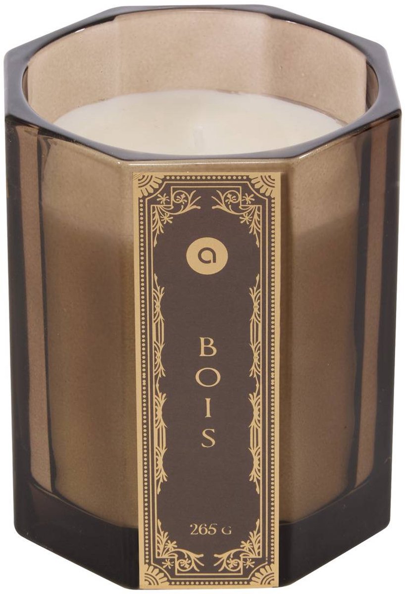 Bougie parfumée Lucien hexagonale 265g bois