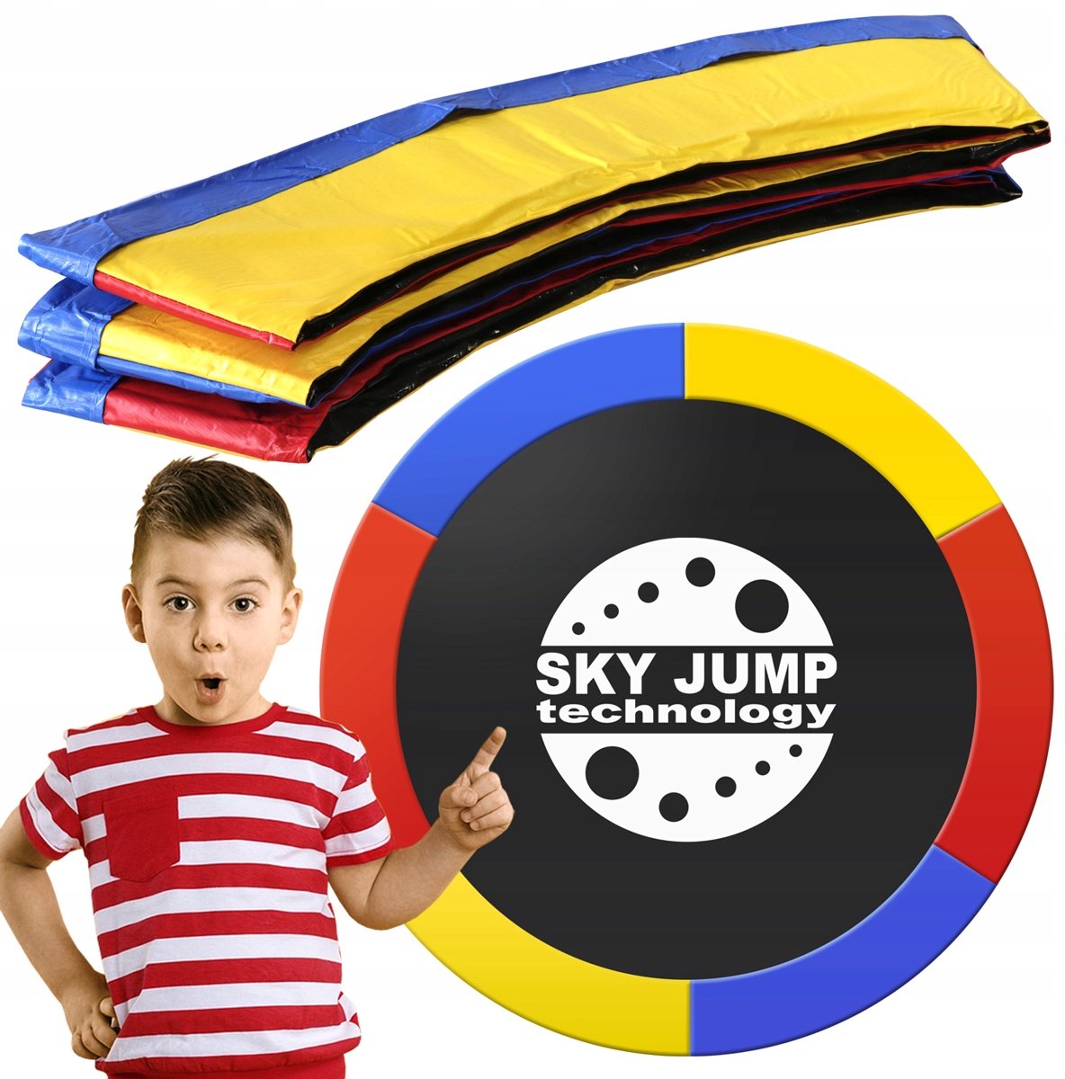 Trampoline Veiligheidsrand 300-320 cm - Kleurrijk & Duurzaam