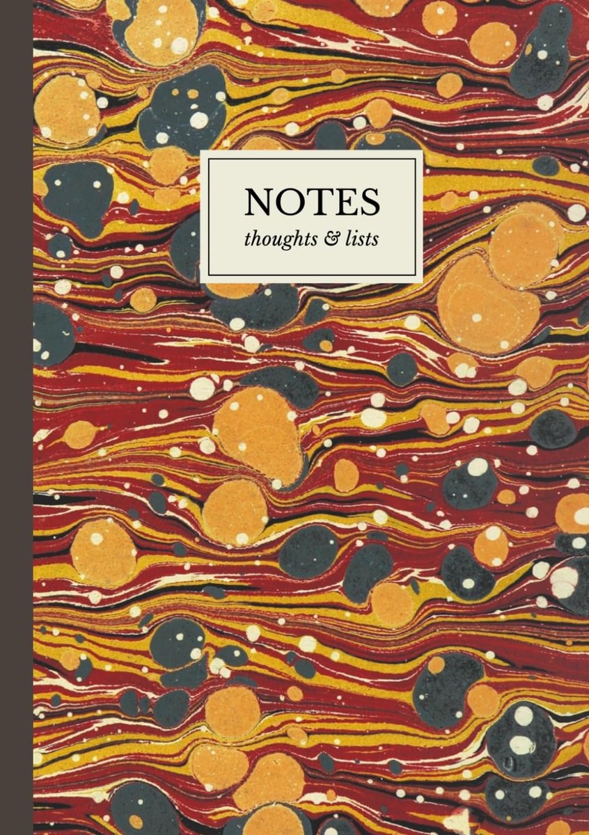 Vintage Marble Pattern Notebook: A5 Lined Notebook - Classic Marbled Paper Inspired Stationery - ShopVlot