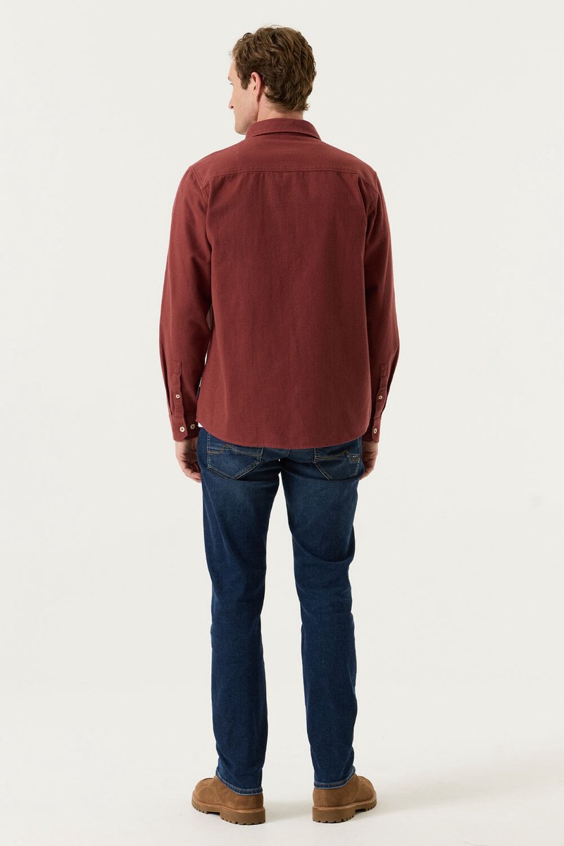 Pilot Heren Overhemd Rood - Maat S