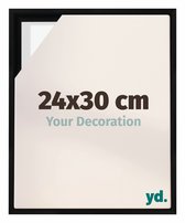 yd, Baklijst 24x30 cm Zwart Mat - Lijst voor Canvasdoek - MDF Lyon