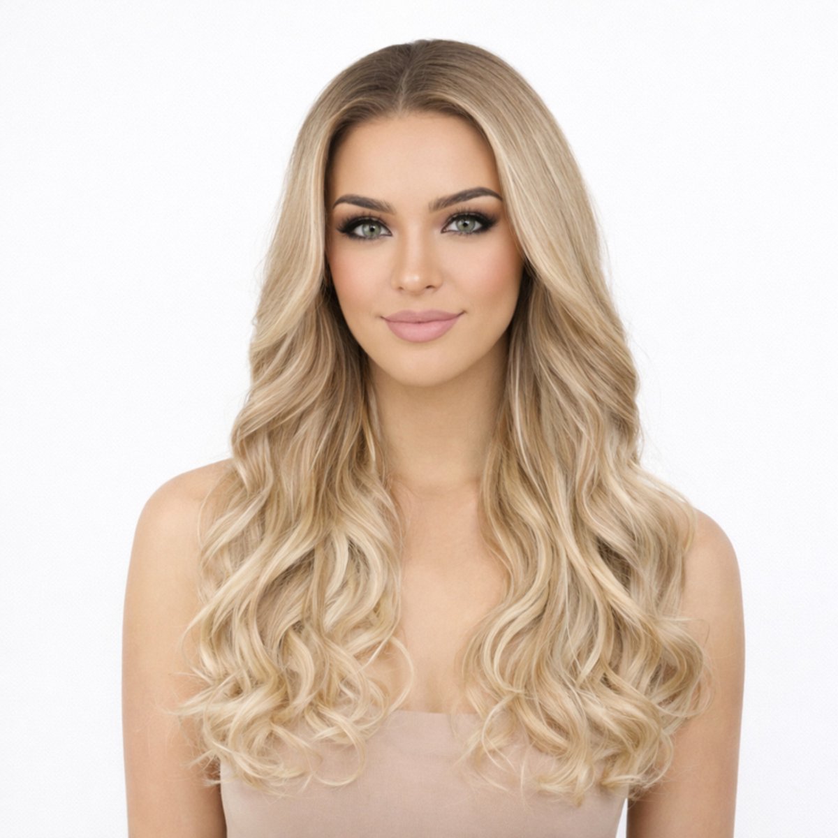 K&C Synthetische Lace Front Pruik - ARIANA (Donkerblond naar Lichtblond Balayage)