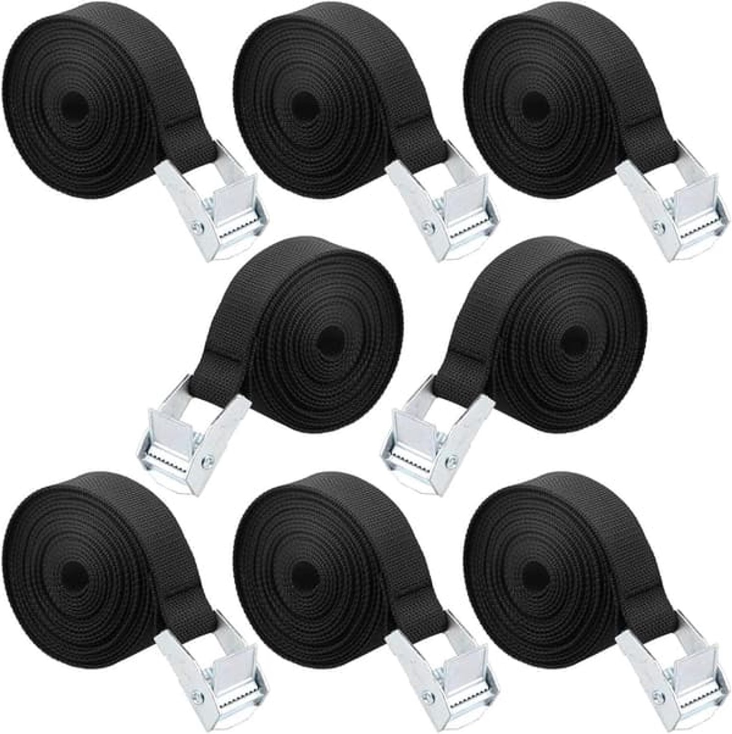 Spanbanden, 9-pack, spanbanden met ratel, spanbanden met gespen, motorspanbanden.