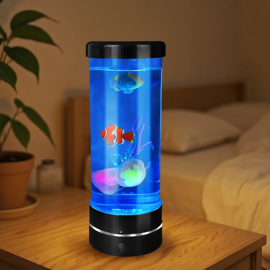 Kwallenlamp - 17 Kleuren Veranderend Nachtlampje - Usb-Aquariumverlichting - Bureaulamp Voor Slaapkamer En Kantoor — afbeelding 4