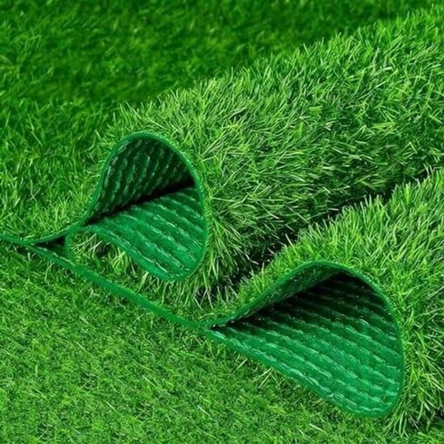 Kunstgrastapijt - Synthetisch gras - Voor buitenruimtes - Met drainagegaten - 1 x 6 m - Groen