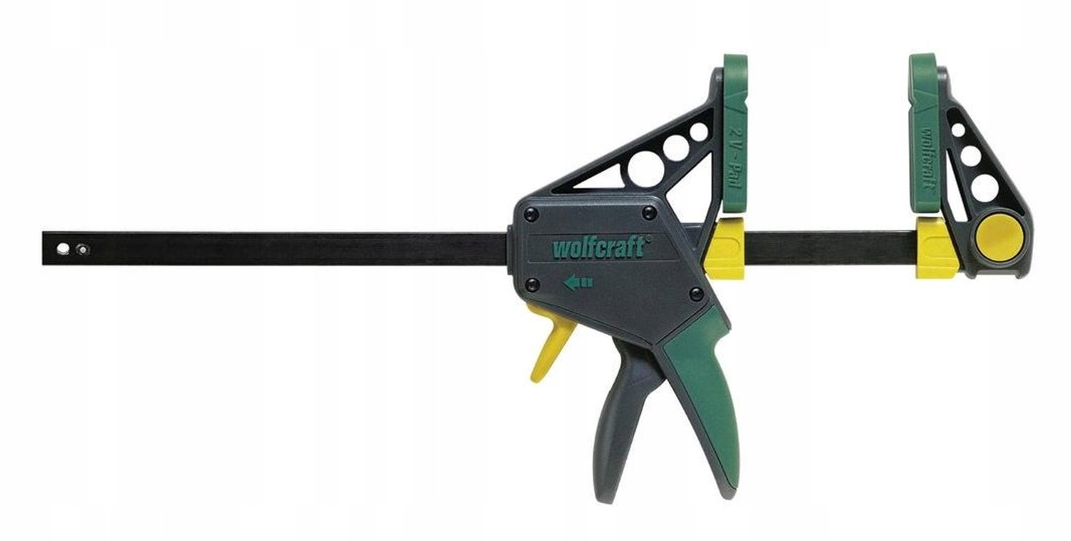Wolfcraft Lijmklem 300x100mm, 120kg Klemkracht, 1-handig