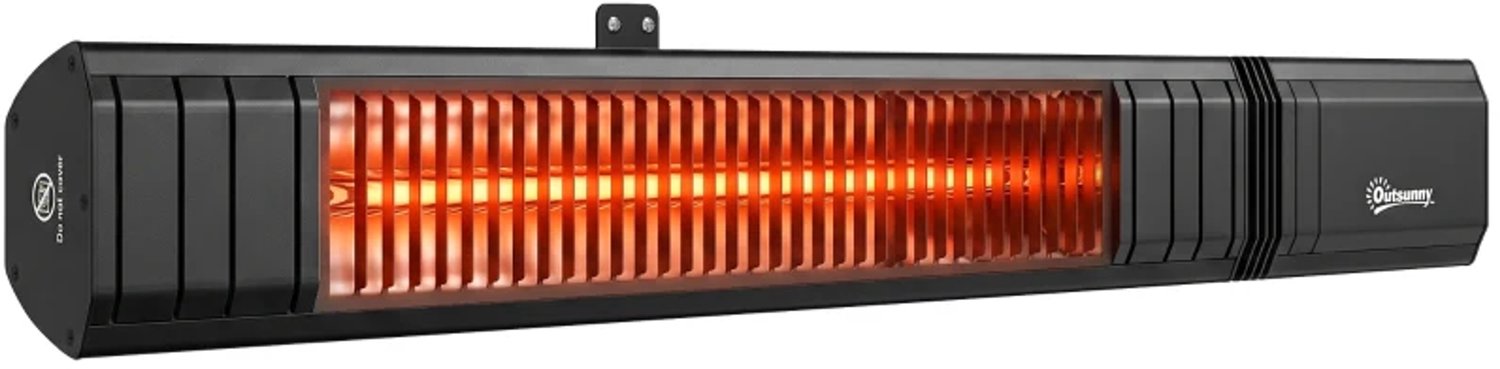 Hangende infrarood plafondverwarmer - 2000 W - Koolstofvezel - Appbediening - Touchbediening - Afstandsbediening - 9 warmtestanden