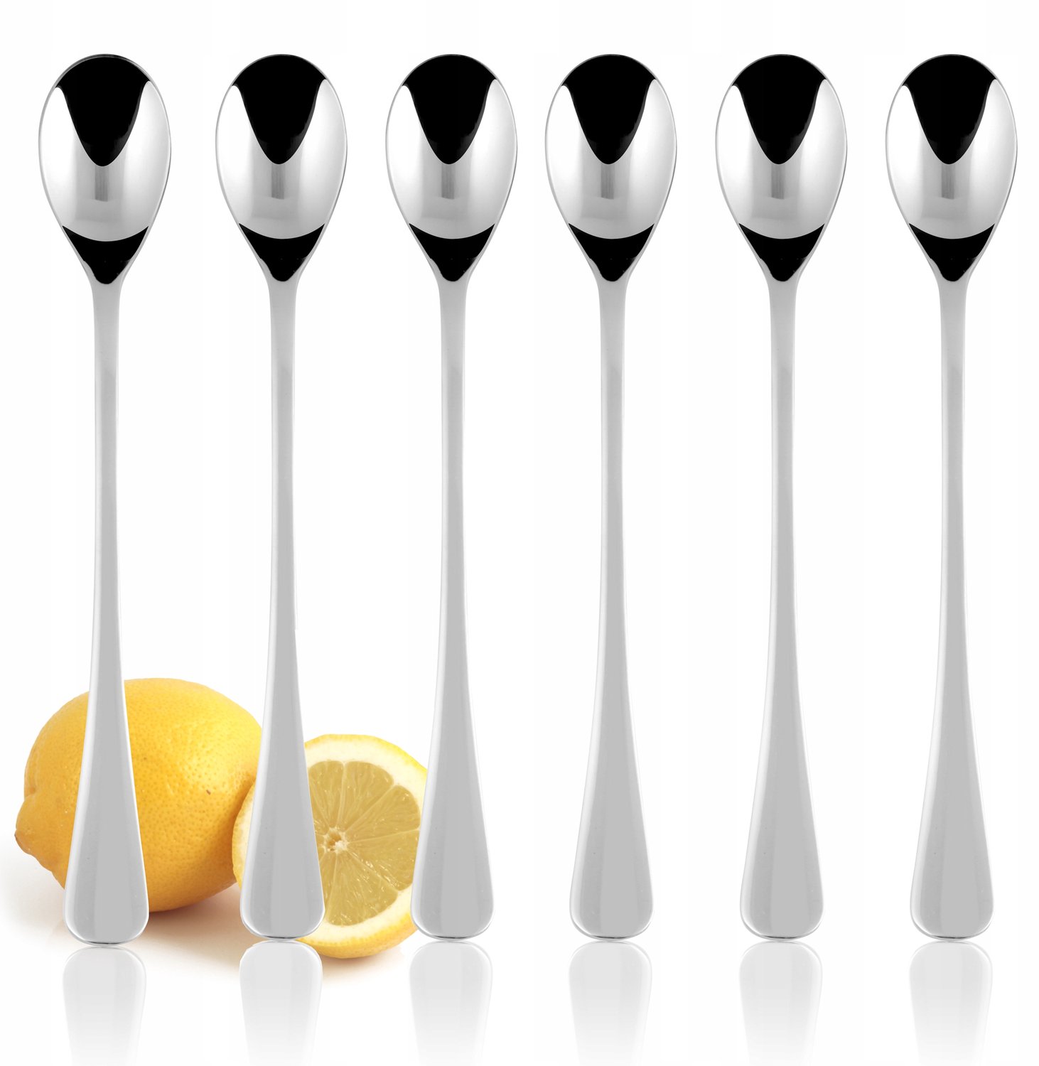 Kulig Paros Cocktaillepels Set (6 stuks) - Roestvrij Staal, Glanzend