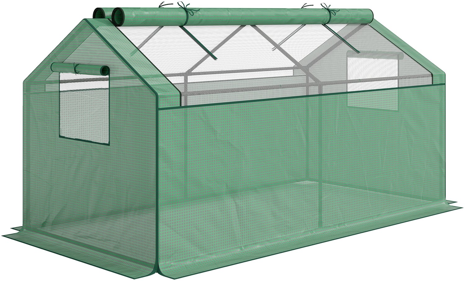 Sunona Minikas - Met 2 ramen - 180 x 92 x 92 cm - Groen