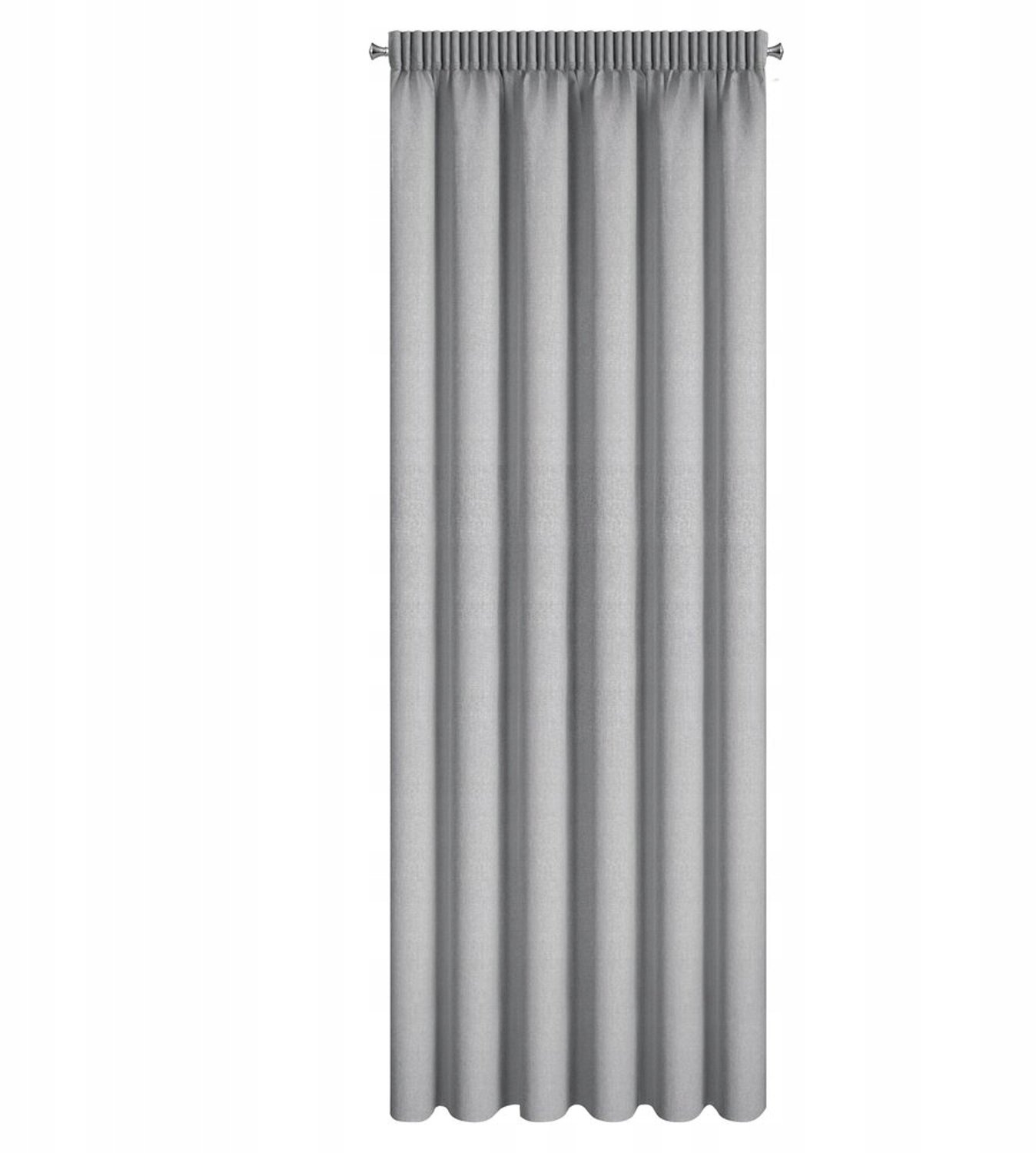 Verduisterend Gordijn Zilver 140x270cm met Plooitape