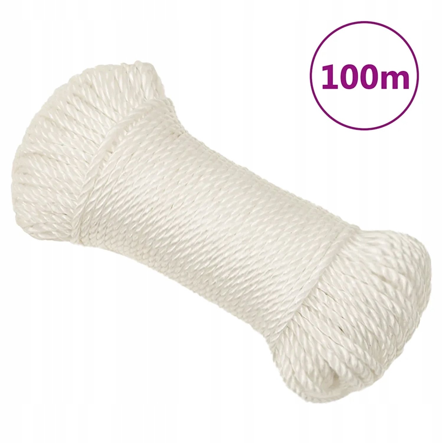 Polypropyleen Werklijn 6mm x 100m Wit - Duurzaam & Waterbestendig